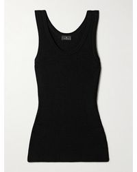 Etro - Pointelle-Knit Silk-Blend Tank - Lyst