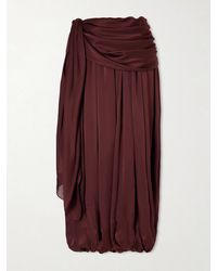Zimmermann - Luna Draped Silk Balloon Pants - Lyst