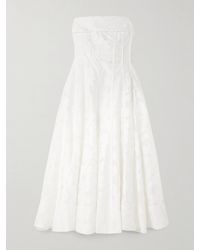 Jonathan Simkhai - Imogen Strapless Fil Coupé Jacquard Midi Dress - Lyst
