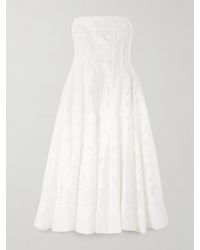 Jonathan Simkhai - Imogen Strapless Fil Coupé Jacquard Midi Dress - Lyst