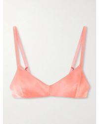 KHAITE - Talita Satin Bralette - Lyst