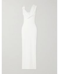 Maygel Coronel - Xenia Draped Appliquéd Stretch-Jersey Maxi Dress - Lyst