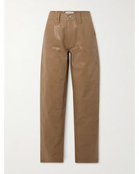Dion Lee - Carpenter Coated Mid-Rise Wide-Leg Cargo Jeans - Lyst