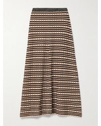 Ulla Johnson - Amal Checked Jacquard-Knit Maxi Skirt - Lyst