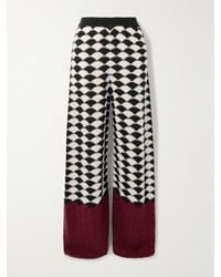 La DoubleJ - Wool-Jacquard Wide-Leg Pants - Lyst