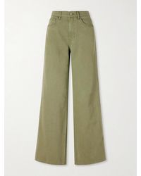 Veronica Beard - Kasey Mid-Rise Wide-Leg Jeans - Lyst