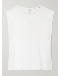 Cecilie Bahnsen - Deeba Broderie Anglaise Cotton Vest - Lyst