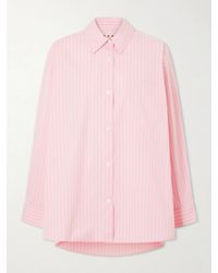 Marni - Striped Cotton-Blend Shirt - Lyst
