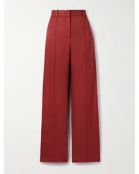 Adam Lippes - Wyatt Canvas Straight-Leg Pants - Lyst
