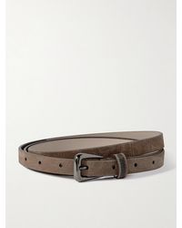 Brunello Cucinelli - Bead-Embellished Suede Belt - Lyst