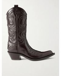 Acne Studios - Leather Ankle Cowboy Boots - Lyst