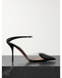 Alaïa - Cœur 90 Pu And Patent-Leather Pumps - Lyst