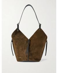 Isabel Marant - Tampa Leather-Trimmed Suede Tote - Lyst