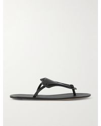 The Row - Helena Zehensandalen Aus Leder - Lyst