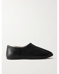 Christen - Big Boot Shearling-Lined Leather Slippers - Lyst