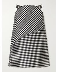 Jean Paul Gaultier - Checked Wool-Blend Midi Skirt - Lyst
