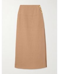 LeKasha - Haifal Linen Midi Skirt - Lyst