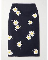ShuShu/Tong - Embellished Wool-Blend Midi Skirt - Lyst