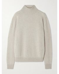 The Elder Statesman - Stehkragenpullover Aus Kaschmir - Lyst