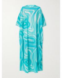PUCCI - Printed Cotton-Voile Kaftan - Lyst