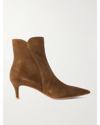 Gianvito Rossi - Levy 55 Suede Ankle Boots - Lyst