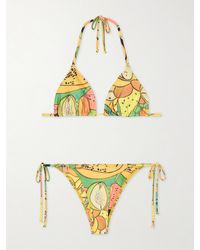 Donde Esteban - Frutas Printed Triangle Bikini - Lyst