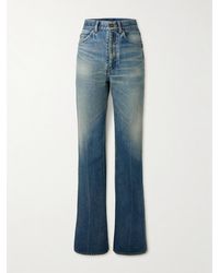 Saint Laurent - High-Rise Bootcut Jeans - Lyst