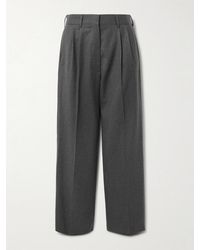 Blazé Milano - Fox Pleated Wool-Twill Straight-Leg Pants - Lyst