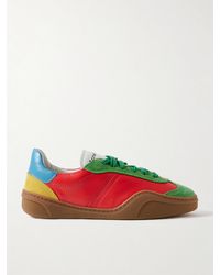 Acne Studios - Suede And Leather Sneakers - Lyst