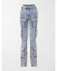 Givenchy - High-Rise Straight-Leg Cargo Jeans - Lyst