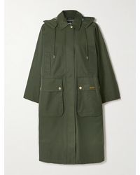Barbour - Maude Mantel Aus Einer Gewachsten Baumwollmischung Mit Kapuze - Lyst