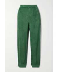 Damen Bekleidung Kurze Hosen Suzie Kondi Baumwolle Shorts Aus Velours Aus Einer Baumwollmischung in Grün 