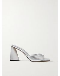 The Attico - Mini Devon Metallic Leather Mules - Lyst