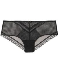 Chantelle Parisian Allure Höschen Aus Stretch-tüll Und Spitze - Schwarz
