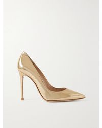 Gianvito Rossi - Gianvito 105 Metallic Leather Pumps - Lyst