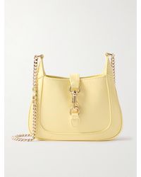 Gucci - Jackie Notte Mini Crinkled Patent-Leather Shoulder Bag - Lyst