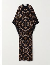 johanna ortiz plentiful qualities embellished wool silk maxi dress Johanna Ortiz Plentiful Qualities Embellished Wool-Silk Maxi Dress