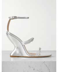 Magda Butrym - Metallic Leather Wedge Sandals - Lyst