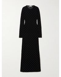 Rabanne - Studded Wool Maxi Dress - Lyst