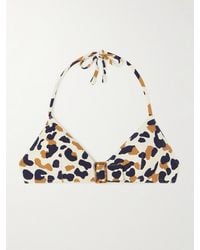 Eres - Coquillage Ecailles Buckled Printed Triangle Halterneck Bikini Top - Lyst