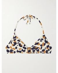 Eres - Coquillage Ecailles Buckled Printed Triangle Halterneck Bikini Top - Lyst
