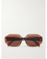 Celine - Hexagon-Frame Acetate Sunglasses - Lyst