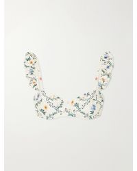 Agua Bendita - Kiwi Brisa Floral-Print Bikini Top - Lyst