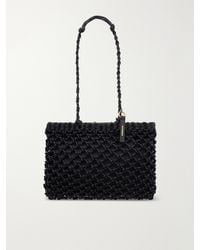 Jil Sander - Tangle Net Satin And Cotton Cord Shoulder Bag - Lyst