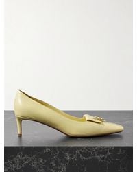 KHAITE - Celia Pocket Buckled Leather Pumps - Lyst