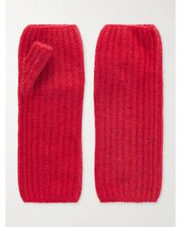 Johnstons of Elgin - Della Ribbed-Knit Cashmere Gloves - Lyst