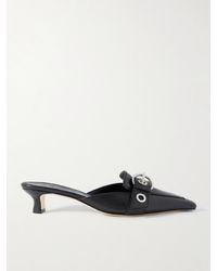 Aeyde - Danielle Mules Aus Leder Mit Schnalle - Lyst