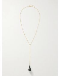 TOTEME - Plated, Onyx And Swarovski Crystal Necklace - Lyst