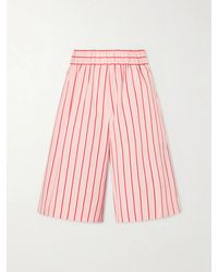 Dries Van Noten - Pomy Bis Striped Cotton Shorts - Lyst