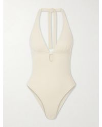 Eres - Harmony Embellished Cut-Out Stretch-Jersey Swimsuit - Lyst